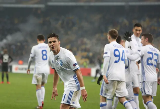 Dynamo Kiev celebrate