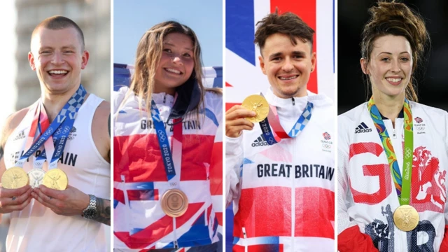 Adam Peaty, Sky Brown, Tom Pidcock and Jade Jones