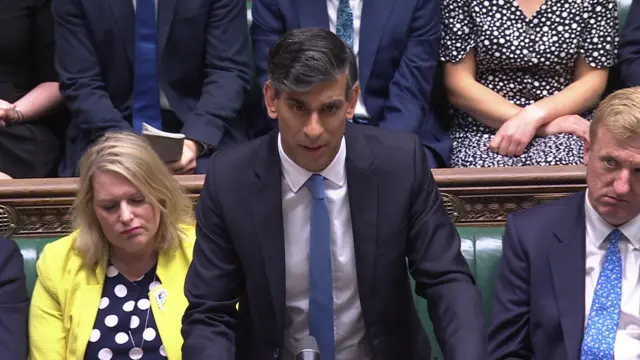 Rishi Sunak at despatch box