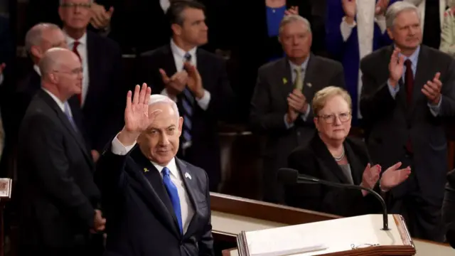 Netanyahu waves