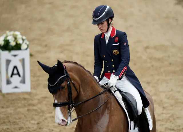 Charlotte Dujardin riding a horse