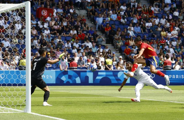 Marc Pubill scoring for Spain