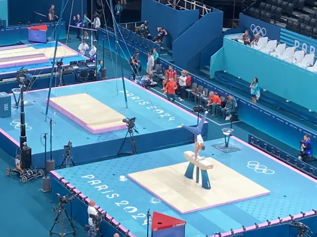 Max Whitlock on pommel horse