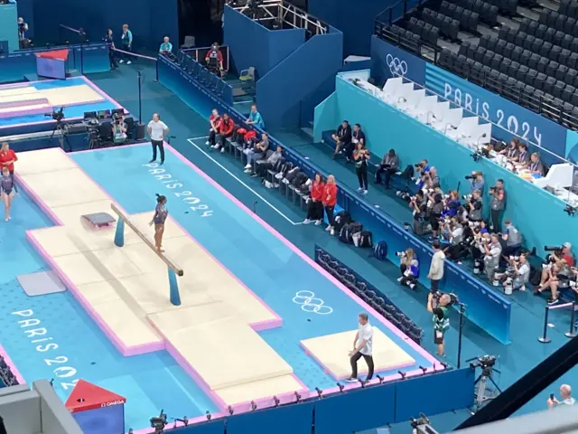 Simone Biles on beam