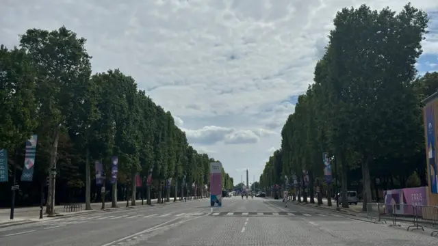 Empty Paris streets