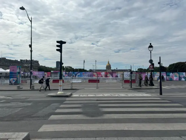 Empty Paris streets