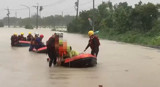 Floods in Taiwan due to Gaemi