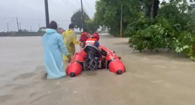 Floods in Taiwan due to Gaemi