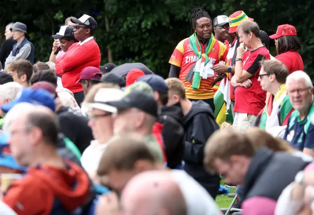 Both home and away fans have turned up in their numbers in Belfast