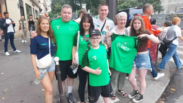 Dean Clancy's family in Paris