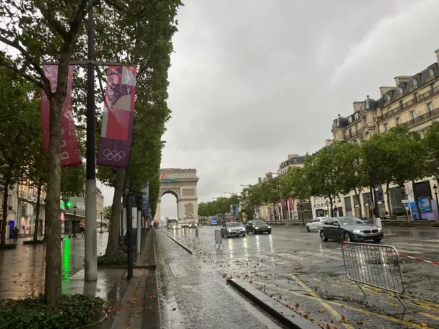 Paris in the rain