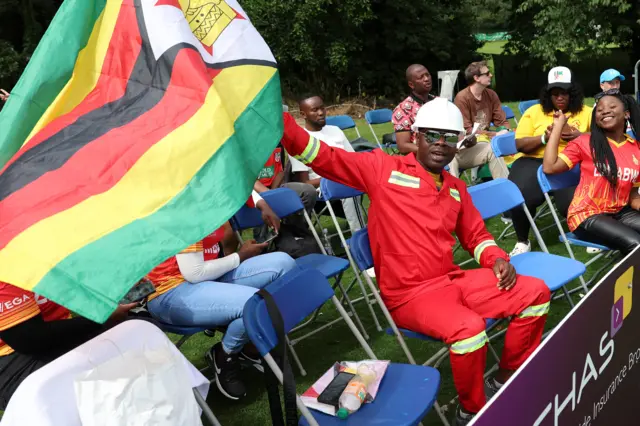 Flying the flag for Zimbabwe at Stormont on day three