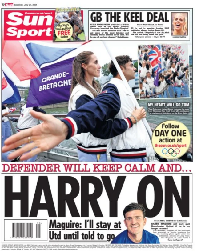 Sun Sport back page