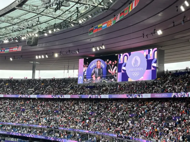 Bob Sinclar behind the decks at the Stade de France