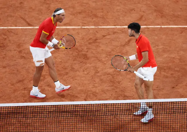 Carlos Alcaraz and Rafael Nadal