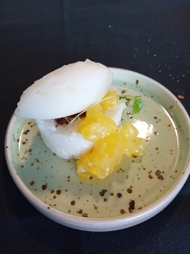 A picture of the coconut sticky rice dessert