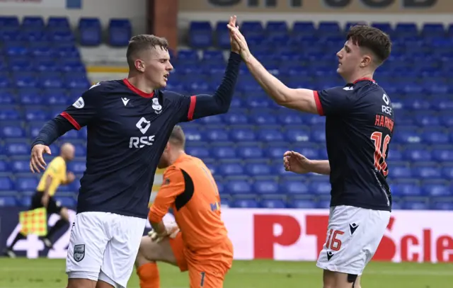 Ronan Hale celebrates