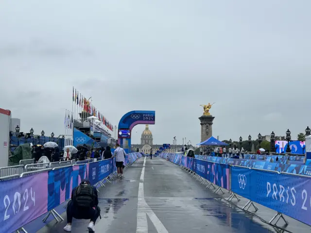 Time trial finish line