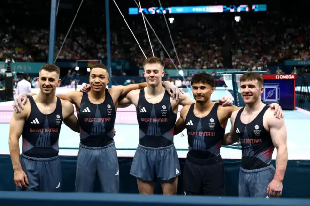 Max Whitlock, Joe Fraser, Luke Whitehouse, Jake Jarman and Harry Hepworth