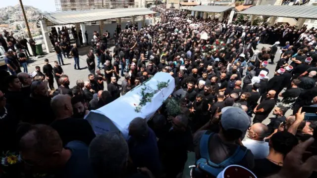 Relatives attend funeral of victims in Majdal Shams