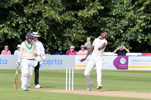 Zimbabwe are still strving for a first wicket of the morning