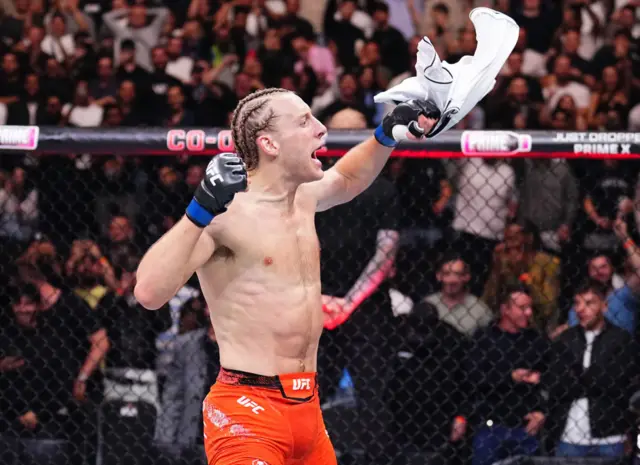 Paddy Pimblett celebrates