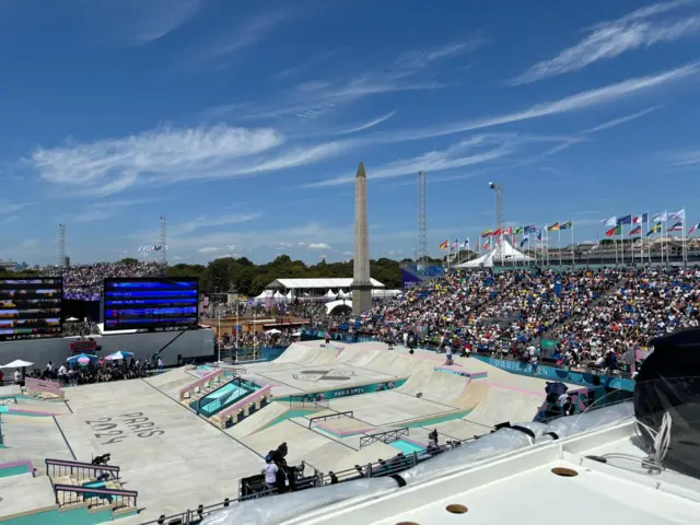 Skateboarding street venue Olympics