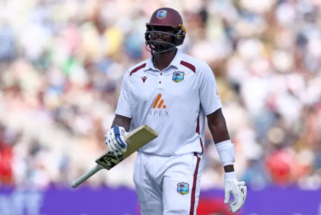 Jason Holder walks off