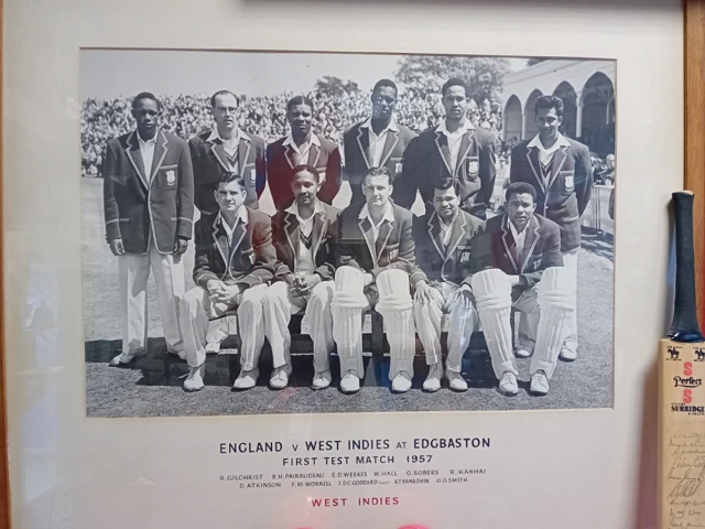 Team photo of West Indies side v England in 1957