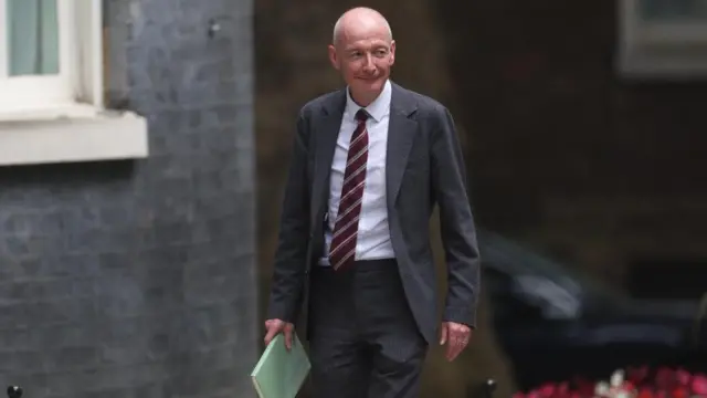 Pat McFadden walks down Downing Street