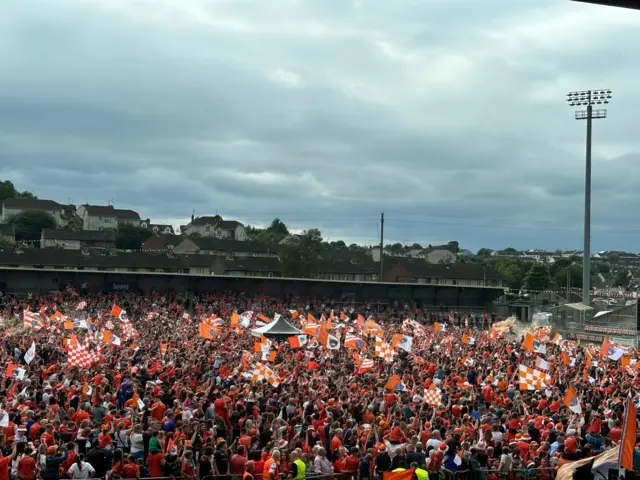 Fans in the Athletic Grounds