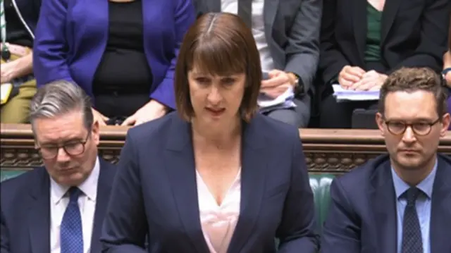 Reeves speaks at the despatch box