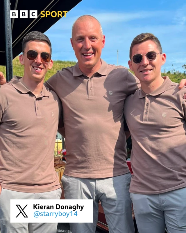 Kieran Donaghy shares picture of celebrations on X