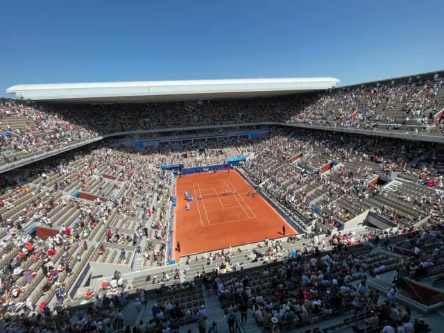 View of Court Philippe Chatrier