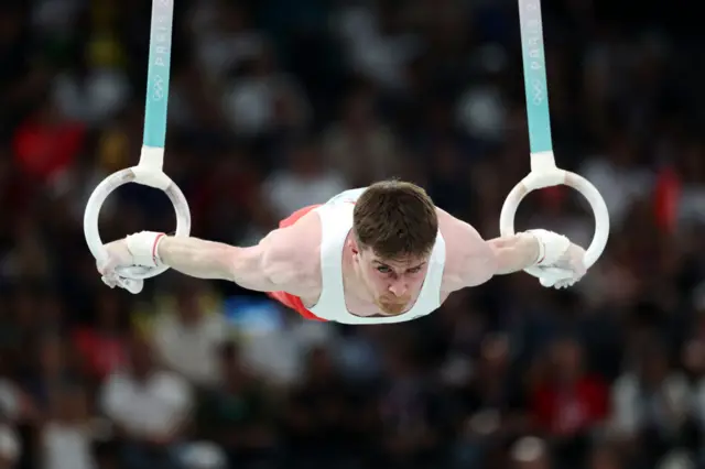 Hepworth does his rings routine