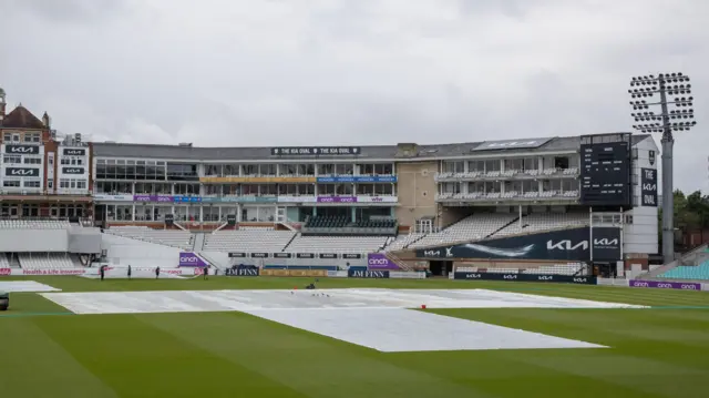 Early morning scene at The Kia Oval