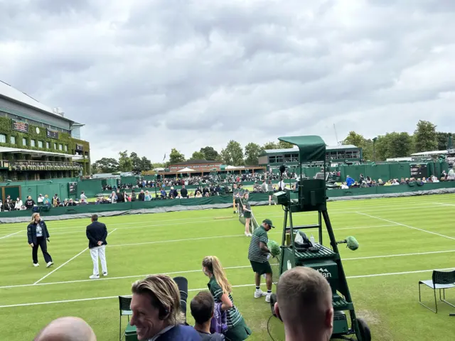 Covers are off on tennis court