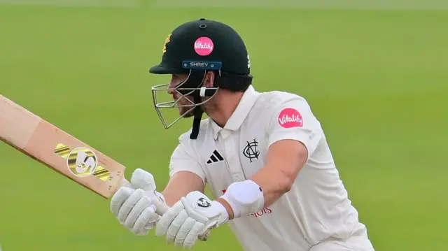 Joe Clarke batting for Nottinghamshire