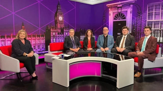 Election candidates at the debate