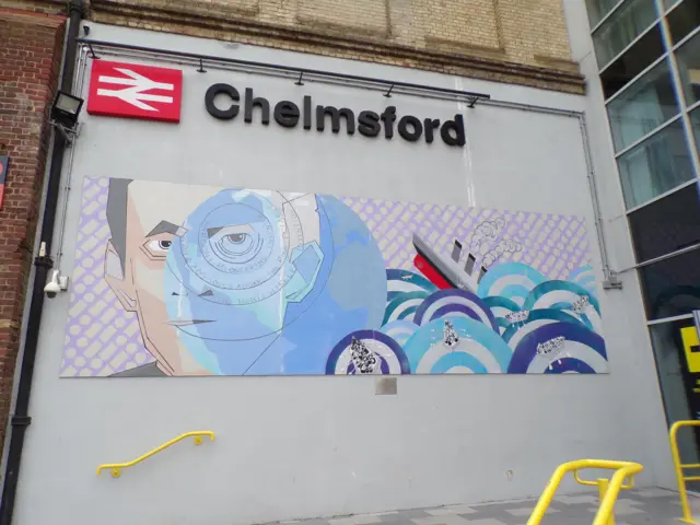 A street art mural at Chelmsford Station