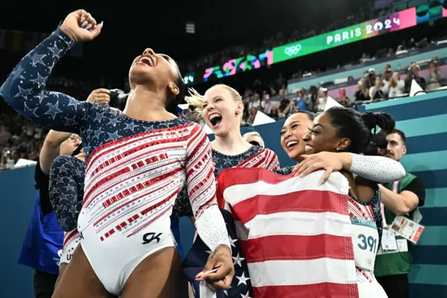 Team USA win gymnastrics