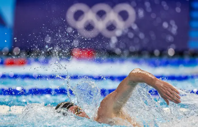 Daniel Wiffen in the pool