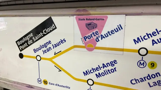 Paris metro map