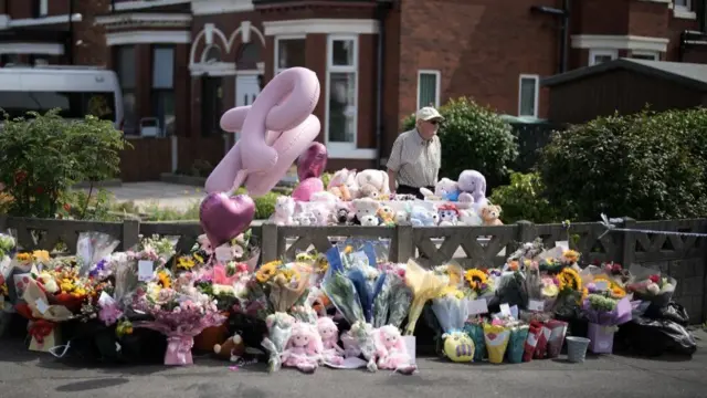 A wide-angle shot of the flowers left