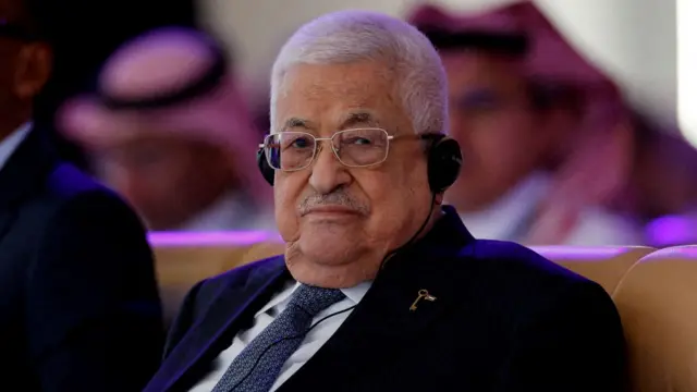 Palestinian President Mahmoud Abbas attends the World Economic Forum in Saudi Arabia.