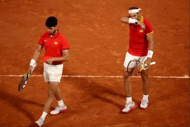 Carlos Alcaraz and Rafael Nadal