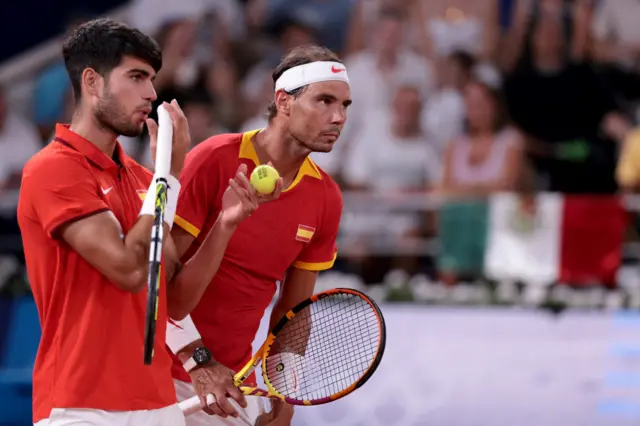 Carlos Alcaraz and Rafael Nadal