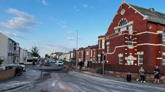 The mosque this morning