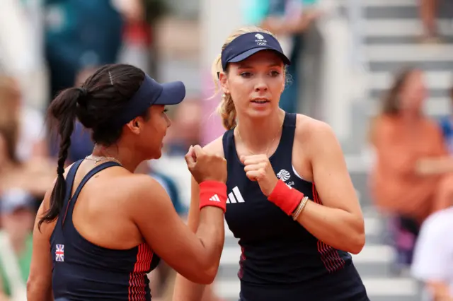 Heather Watson and Katie Boulter