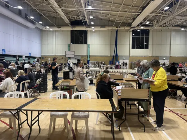 Counting taking place at the Guildford count